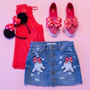 Red Polka Dot Blouse